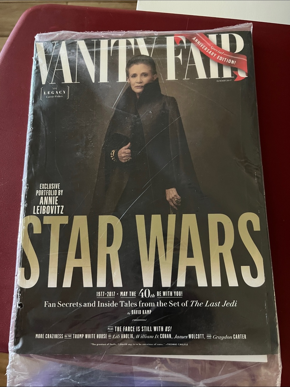 Sealed 40th Anniversary Edition - Vanity Fair Star Wars Cover!!